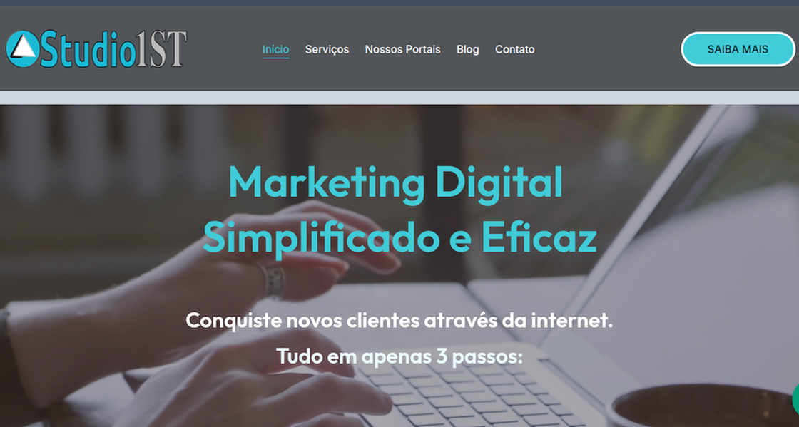 Criação de website em Niteroi – Agencia Studio1st Marketing Digital.